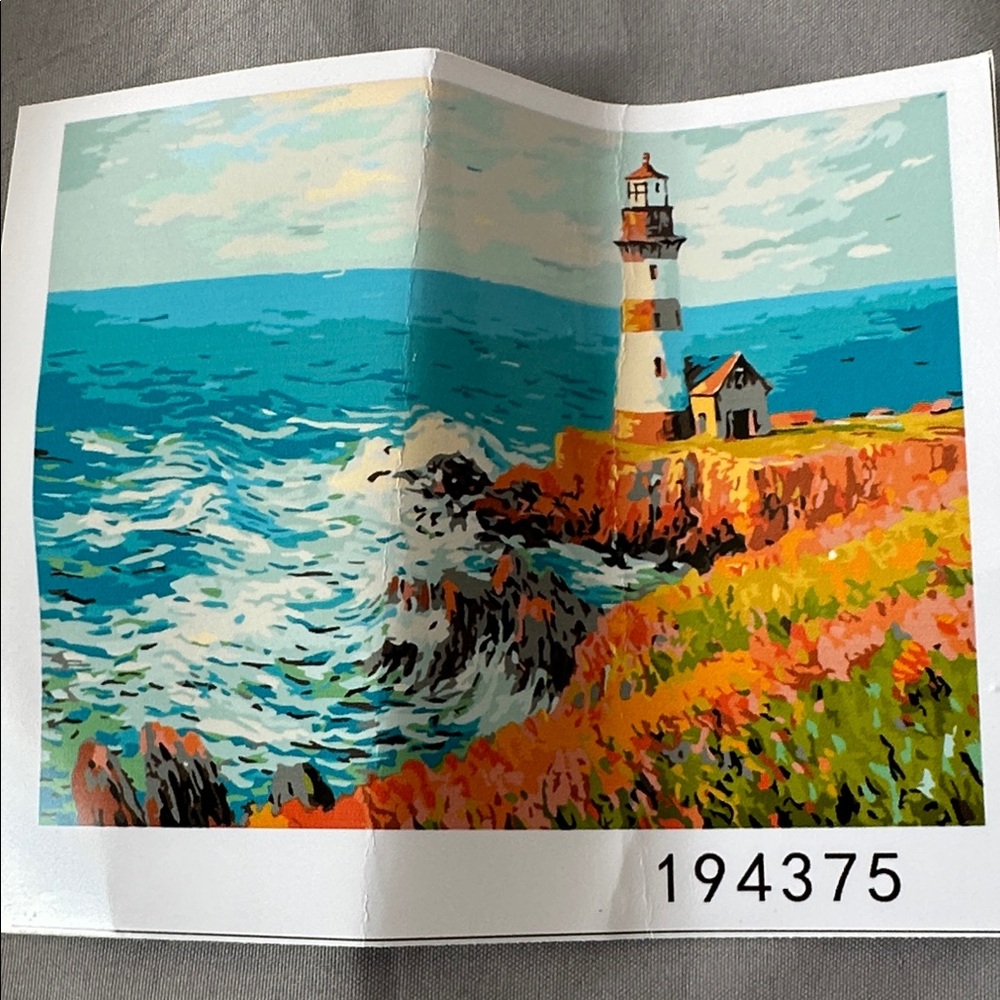 Tucocoo Lighthouse Painting 16x20 .Paint by numbers kit. - Picture 2 of 6